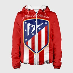 Куртка с капюшоном женская ФК Атлетико Мадрид, цвет: 3D-белый