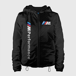 Куртка с капюшоном женская BMW M PERFORMANCE CARBON КАРБОН, цвет: 3D-черный