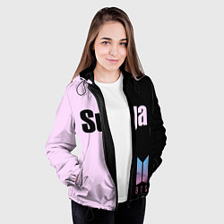 Куртка с капюшоном женская BTS Suga, цвет: 3D-черный — фото 2