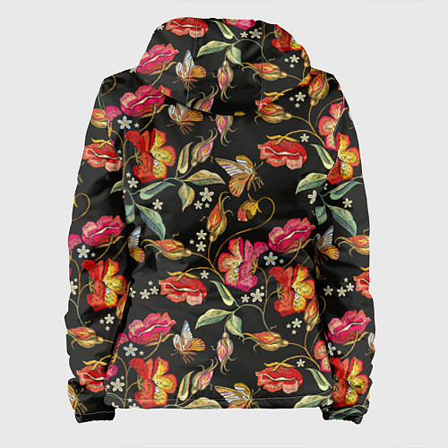 Женская куртка Полевые цветы / 3D-Черный – фото 2