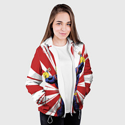 Куртка с капюшоном женская Всемогущий, цвет: 3D-белый — фото 2