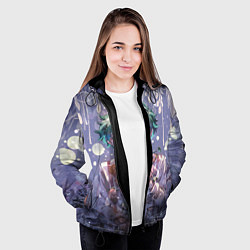 Куртка с капюшоном женская My Hero Academia в кустах, цвет: 3D-черный — фото 2