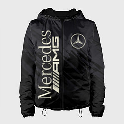 Куртка с капюшоном женская Mercedes AMG: Black Edition, цвет: 3D-черный