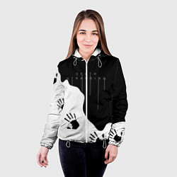 Куртка с капюшоном женская DEATH STRANDING, цвет: 3D-белый — фото 2