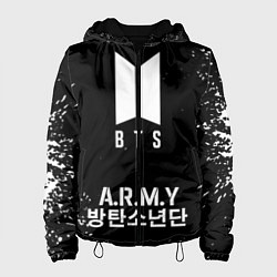 Куртка с капюшоном женская BTS ARMY, цвет: 3D-черный
