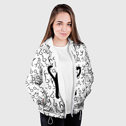Куртка с капюшоном женская ЪУЪ СЪУКА, цвет: 3D-белый — фото 2