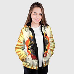 Куртка с капюшоном женская Techies габен - Have Fun!, цвет: 3D-черный — фото 2