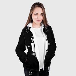 Куртка с капюшоном женская My Hero Academia белый лого, цвет: 3D-белый — фото 2