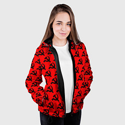 Куртка с капюшоном женская СССР, цвет: 3D-черный — фото 2