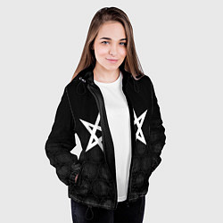 Куртка с капюшоном женская BRING ME THE HORIZON, цвет: 3D-черный — фото 2