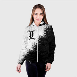 Куртка с капюшоном женская Death Note 5, цвет: 3D-белый — фото 2