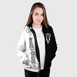 Куртка с капюшоном женская ЧЁРНЫЙ КЛЕВЕР, цвет: 3D-черный — фото 2