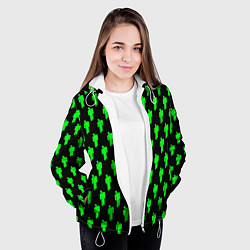 Куртка с капюшоном женская Billie Eilish: Acid Pattern, цвет: 3D-белый — фото 2