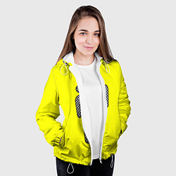 Куртка с капюшоном женская Billie Eilish: Grid Manikin, цвет: 3D-белый — фото 2