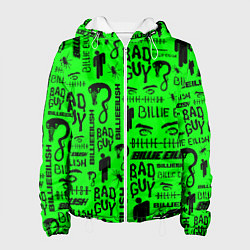Куртка с капюшоном женская Billie Eilish: Bad Guy, цвет: 3D-белый