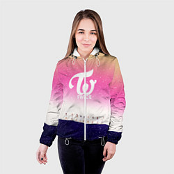 Куртка с капюшоном женская TWICE, цвет: 3D-белый — фото 2