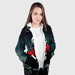 Куртка с капюшоном женская Алиса, цвет: 3D-белый — фото 2