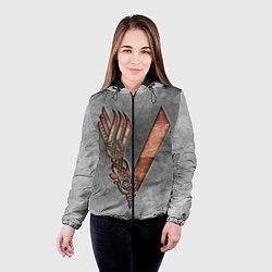 Куртка с капюшоном женская Vikings, цвет: 3D-черный — фото 2