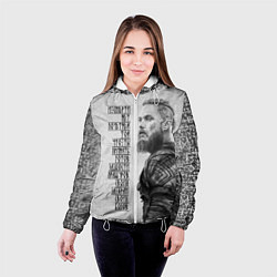 Куртка с капюшоном женская И смерти нет почетней той, цвет: 3D-белый — фото 2