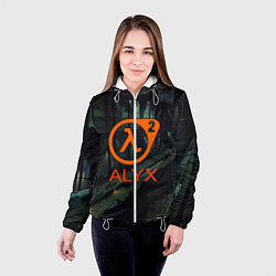 Куртка с капюшоном женская Half-life 2 ALYX, цвет: 3D-белый — фото 2