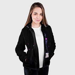 Куртка с капюшоном женская MINECRAFT, цвет: 3D-черный — фото 2