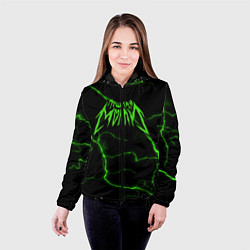 Куртка с капюшоном женская ПОШЛАЯ МОЛЛИ, цвет: 3D-черный — фото 2