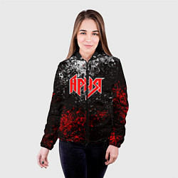 Куртка с капюшоном женская АРИЯ, цвет: 3D-черный — фото 2