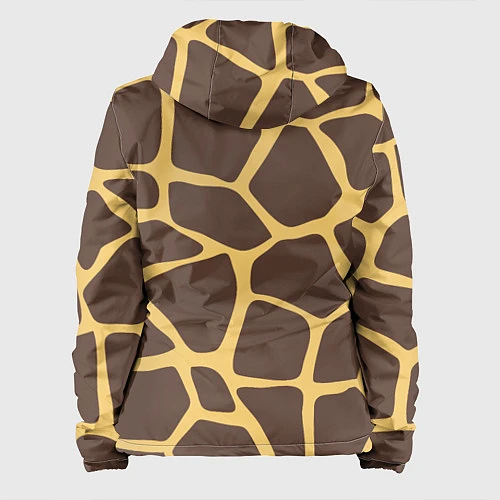 Женская куртка Окрас жирафа / 3D-Черный – фото 2