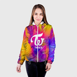 Куртка с капюшоном женская TWICE, цвет: 3D-белый — фото 2