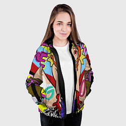 Куртка с капюшоном женская GTO Онидзука графити, цвет: 3D-черный — фото 2