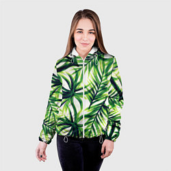 Куртка с капюшоном женская Тропики, цвет: 3D-белый — фото 2