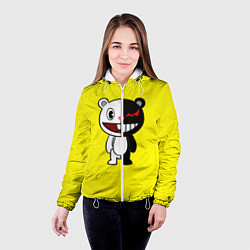 Куртка с капюшоном женская Monokuma, цвет: 3D-белый — фото 2