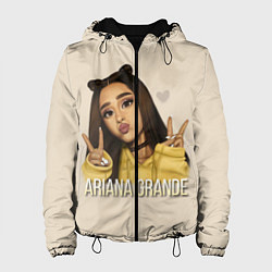 Куртка с капюшоном женская Ariana Grande Ариана Гранде, цвет: 3D-черный