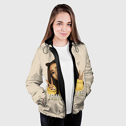 Куртка с капюшоном женская Ariana Grande Ариана Гранде, цвет: 3D-черный — фото 2