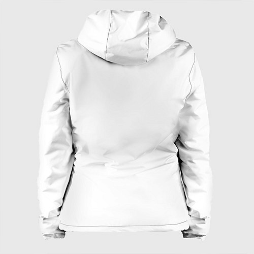 Женская куртка Never give up белый / 3D-Черный – фото 2