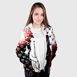 Куртка с капюшоном женская MONOKUMA, цвет: 3D-белый — фото 2