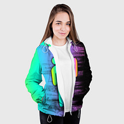 Куртка с капюшоном женская BILLIE EILISH, цвет: 3D-белый — фото 2