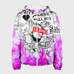 Куртка с капюшоном женская LIL PEEP, цвет: 3D-белый