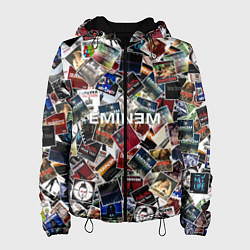 Куртка с капюшоном женская Дискография EMINEM, цвет: 3D-черный