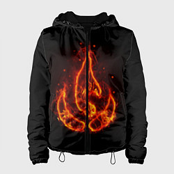 Куртка с капюшоном женская Fire, цвет: 3D-черный