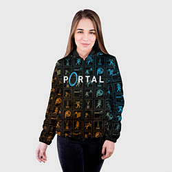 Куртка с капюшоном женская PORTAL, цвет: 3D-черный — фото 2