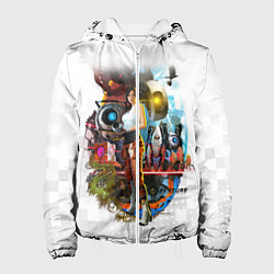 Куртка с капюшоном женская PORTAL, цвет: 3D-белый