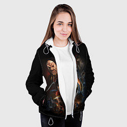 Куртка с капюшоном женская ASSASSINS CREED, цвет: 3D-белый — фото 2