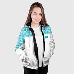 Куртка с капюшоном женская Казахстан Форма, цвет: 3D-черный — фото 2