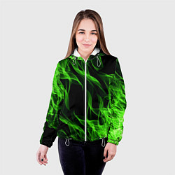 Куртка с капюшоном женская TOXIC FLAME, цвет: 3D-белый — фото 2