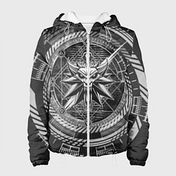 Куртка с капюшоном женская Ведьмак, цвет: 3D-белый