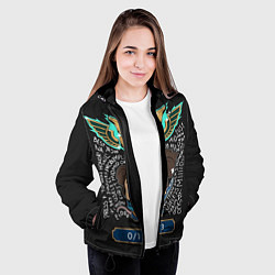 Куртка с капюшоном женская League of Legends, цвет: 3D-черный — фото 2