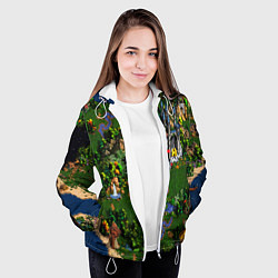 Куртка с капюшоном женская Heroes of Might and Magic, цвет: 3D-белый — фото 2