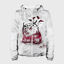 Куртка с капюшоном женская Three Days Grace, цвет: 3D-белый