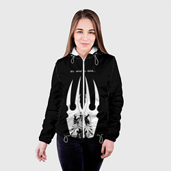 Куртка с капюшоном женская Hollow Knight, цвет: 3D-белый — фото 2